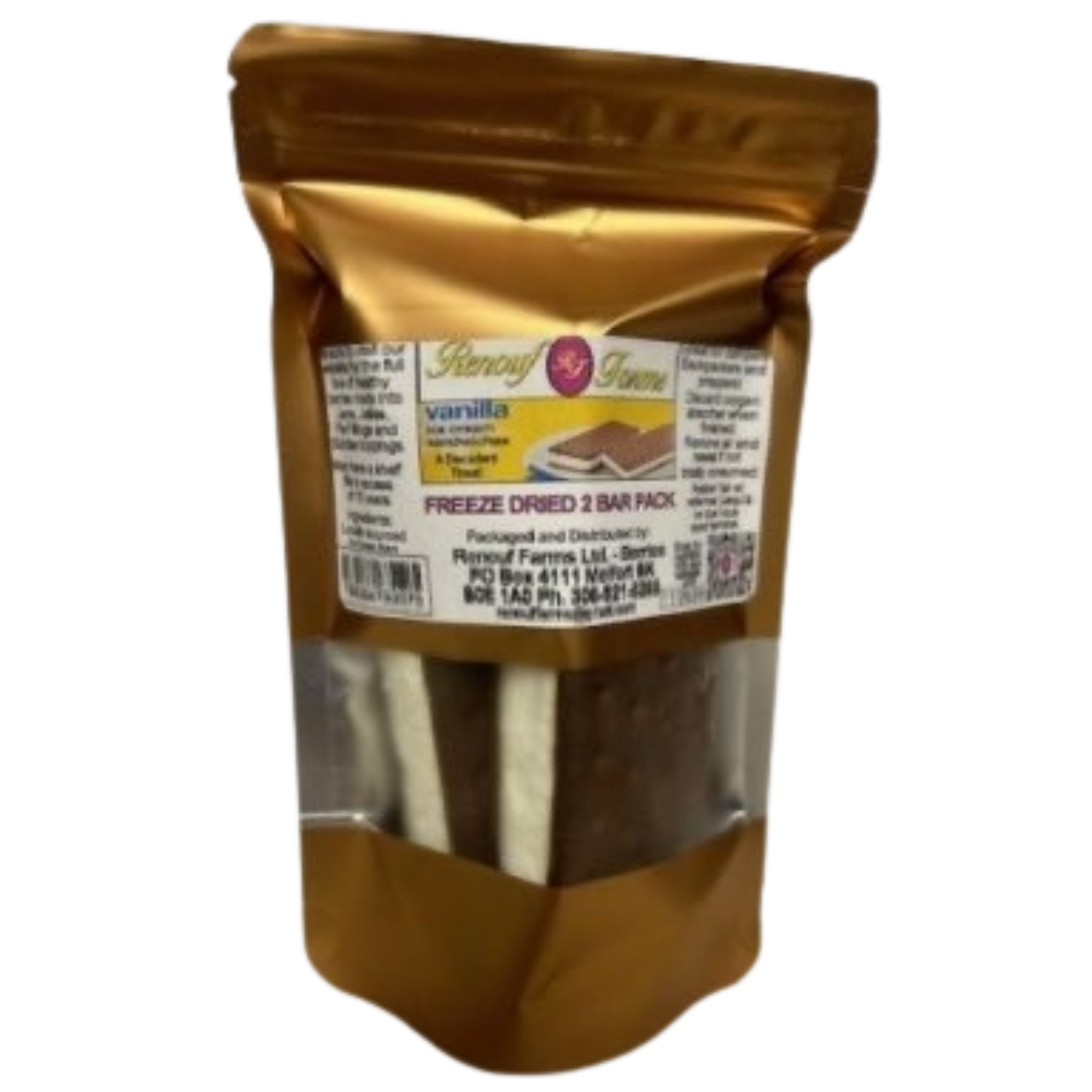 Vanilla Freeze Dried Ice Cream Bars - 2 Pack