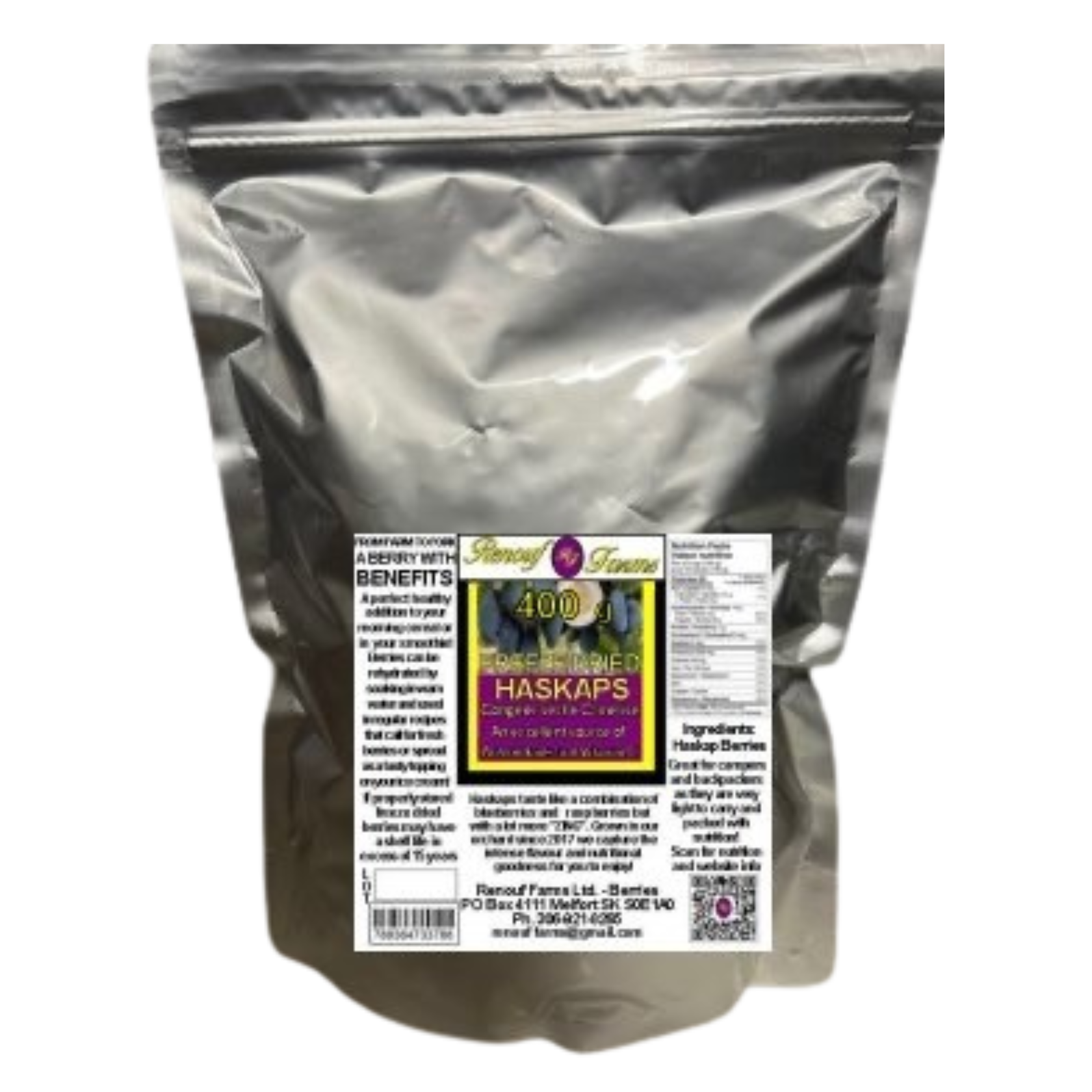 Freeze Dried Haskap Berries - 400g